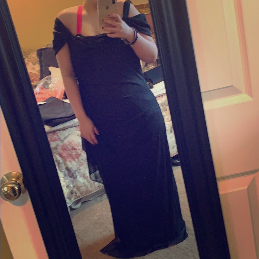 Black sparkly gown